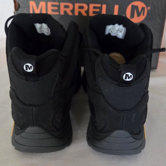 NEW NIB Merrell Moab 2 Mid Black Boots Men's 11.5 - Picture 12 of 16